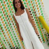 Tish Midi Dress -  Off White