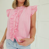 The Frolic Top - Pink Blossom