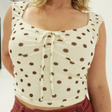 Tiff Polka Top - Ivory