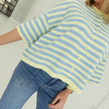 Nora Striped Cardi - Yellow