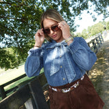 Faux Cow Hide Belt