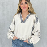 On The Run Patch Slouchy Top