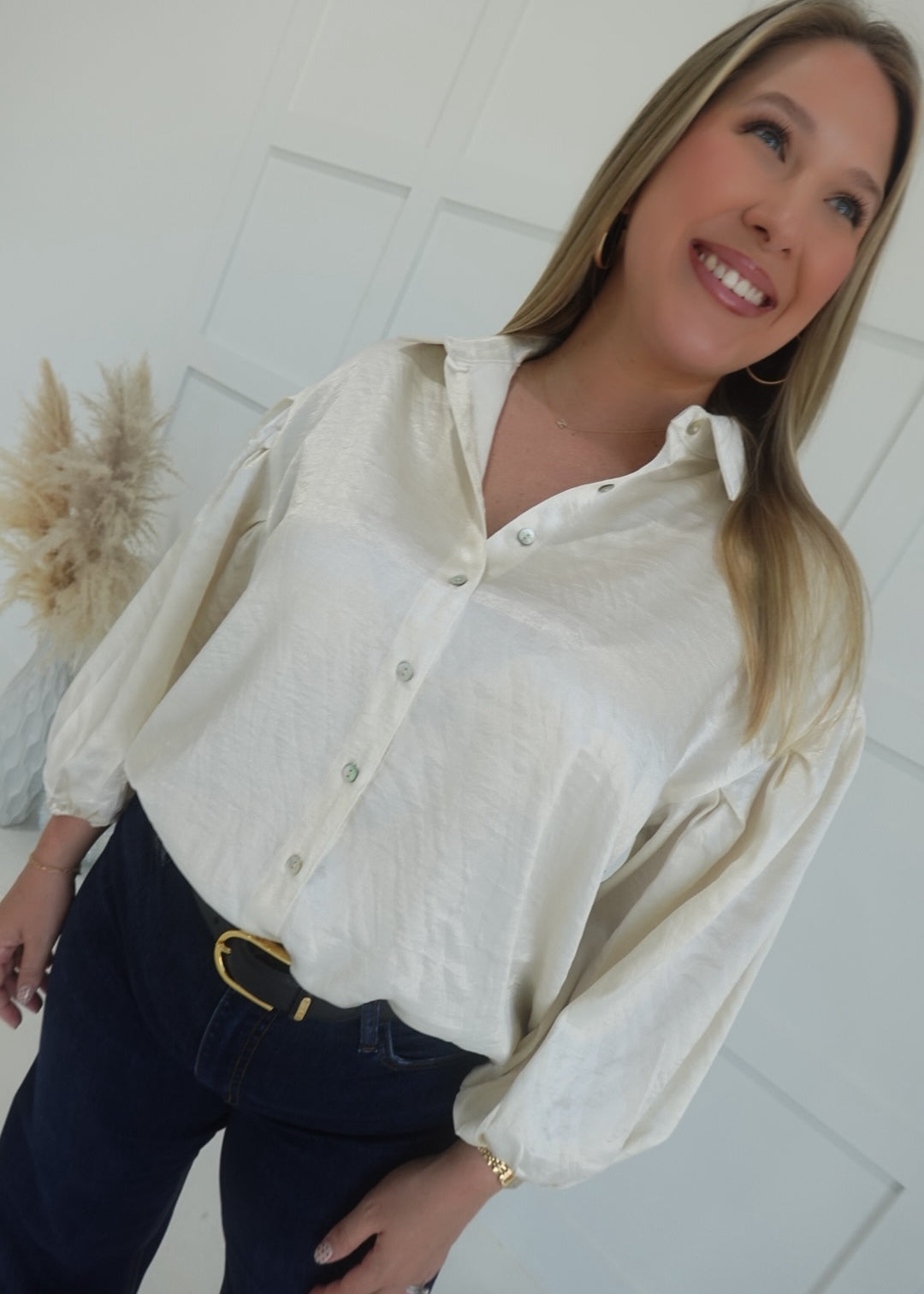 Pride of Me Blouse - Ivory
