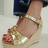 Claiborne Espadrille Wedge - Gold