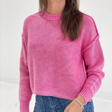 Comfier Days Sweater - Fuchsia