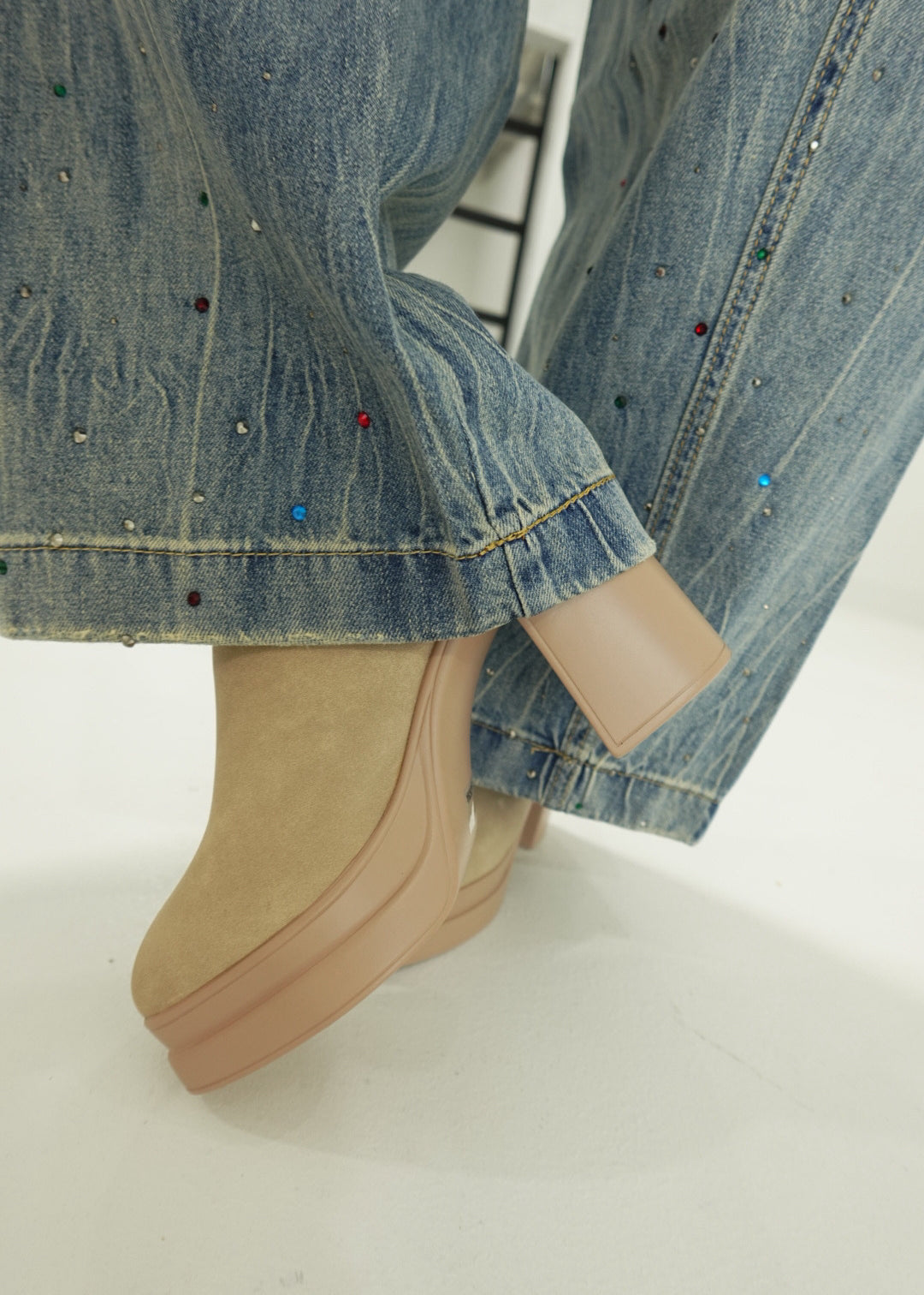 Bowie Slingback Bootie - Taupe