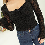 Tell-All Burnout Top - Black