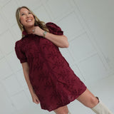 Florence Mini Dress - Burgundy