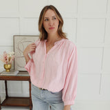 Sidney Textured Top - Pink