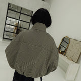 Twist on Gingham Jacket - Black
