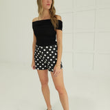 Posh Polkadot Shorts - Black