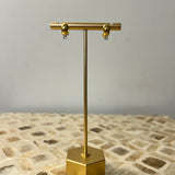 Gold Dipped Mini Hinge Hoops - G