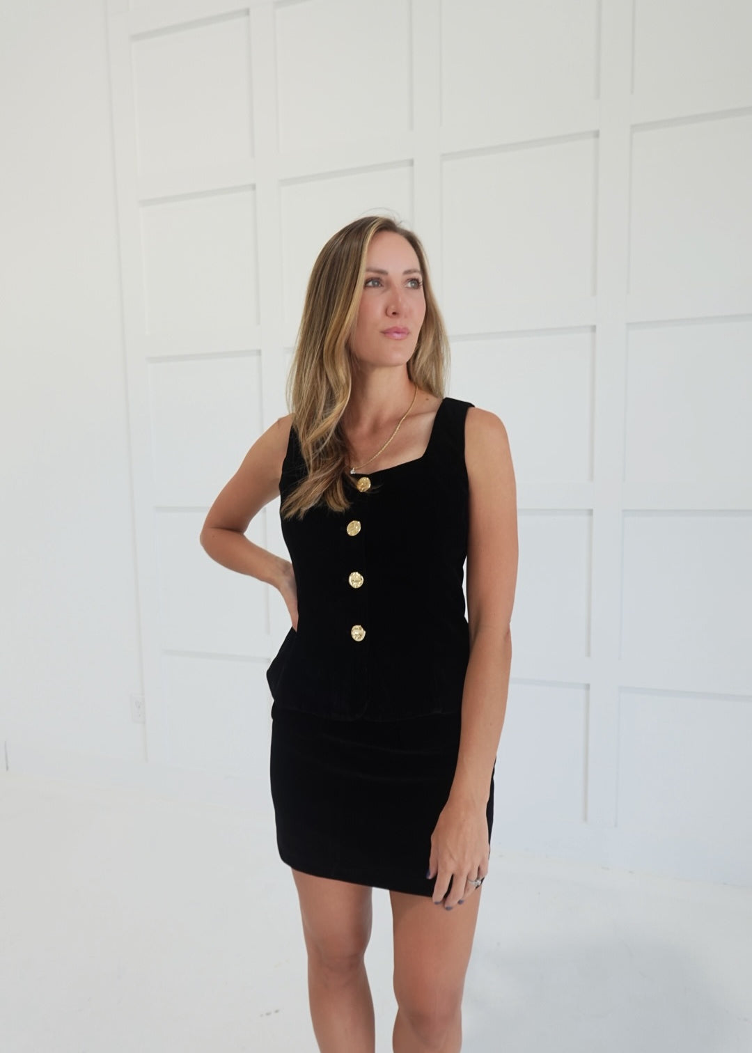 Passionate For Velvet Set - Black