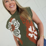 Roundhouse Sweater Top - Olive