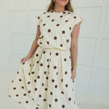 Frenchie Skirt Set - Brown