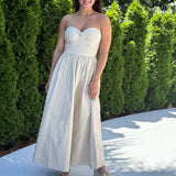 Upscale Summer Midi Dress - Khaki