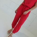 Offset Terry Set - Ruby