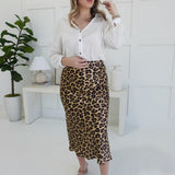 Urban Jungle Midi Skirt - Taupe