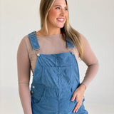 In Transit Overalls - Gray Blue