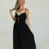 Parsons Midi Dress - Black