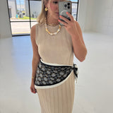 Kaleidoscope Waist Scarf - Navy