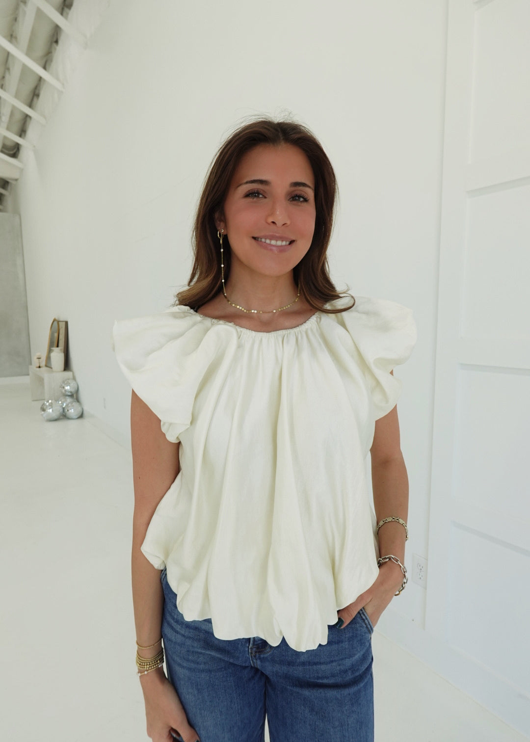 Jeanie Balloon Top