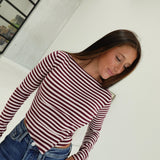 Kat Striped Top - Pink