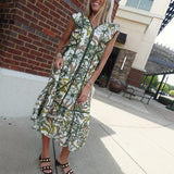 Karlie Midi Dress - Olive