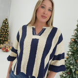 Compliments Me Sweater - Navy