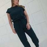 Offset Terry Set - Green