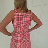 Southern Saturday Mini Dress - Red