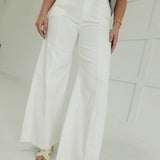 Calhoun Wide Leg Pants - White