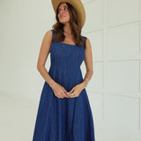 Denim and Daisies Midi Dress