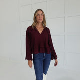 Flouncing Fall Top