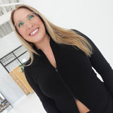 Zip It Cardigan Jacket - Black