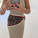 Kaleidoscope Waist Scarf - Deep Rust