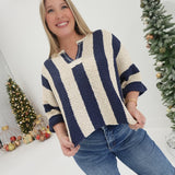 Compliments Me Sweater - Navy