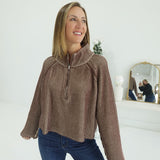 Dyers Half-Zip Sweater - Brown