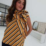 Jordana Sleeveless Blouse - Mustard