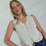 Markesh Sweater Top - Ecru