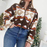 Rockie Aztec Jacket - Brown