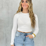 Seamless Long Sleeve Top - White