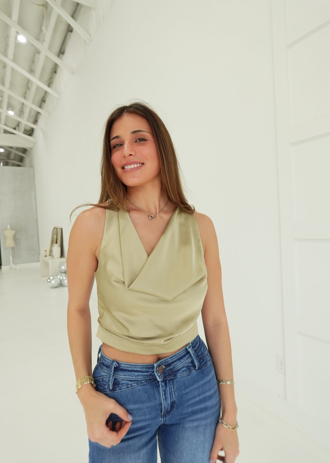 The Simple One Blouse  - Taupe