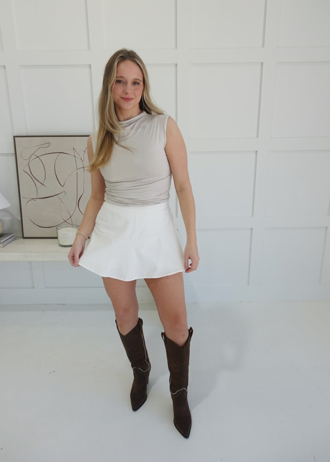 Soulful Wrap Skort - Off White