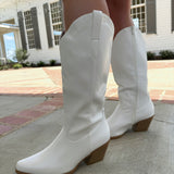 Listler Western Boot - White