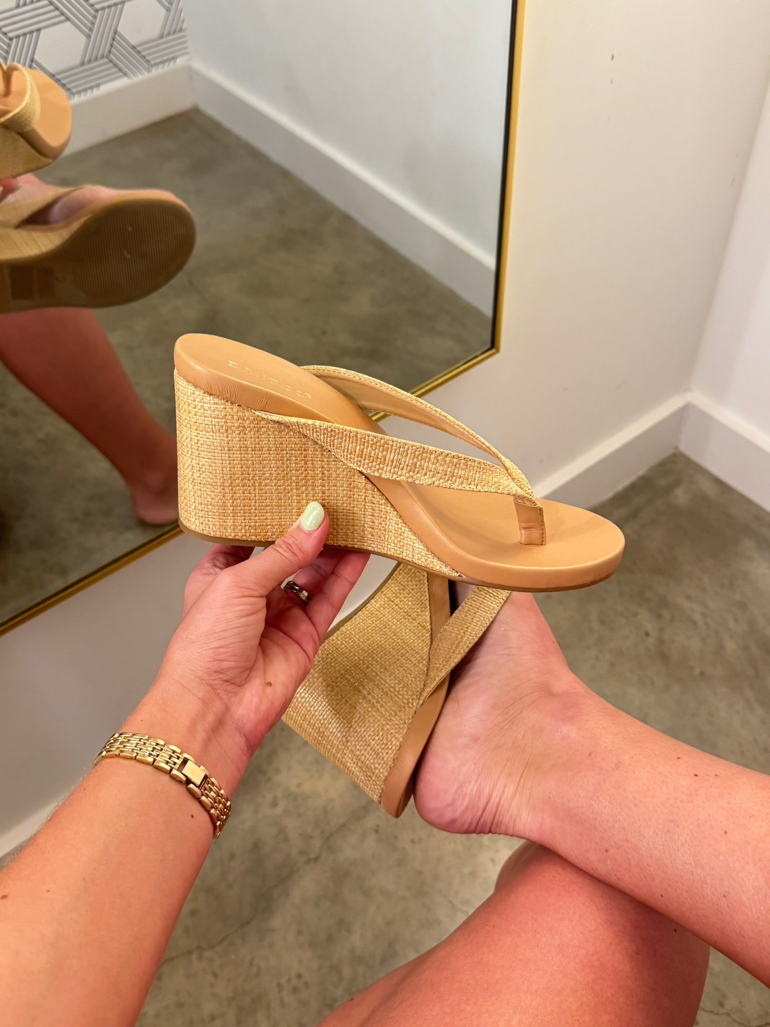 New Age Wedge - Raffia