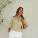 The Poise Blouse - Taupe