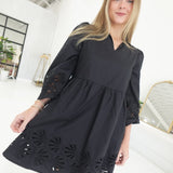 All in Favor Mini Dress - Black