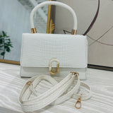 Snap Buckle Textured Bag