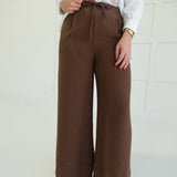 Seascape Linen Pants - Cappuccino